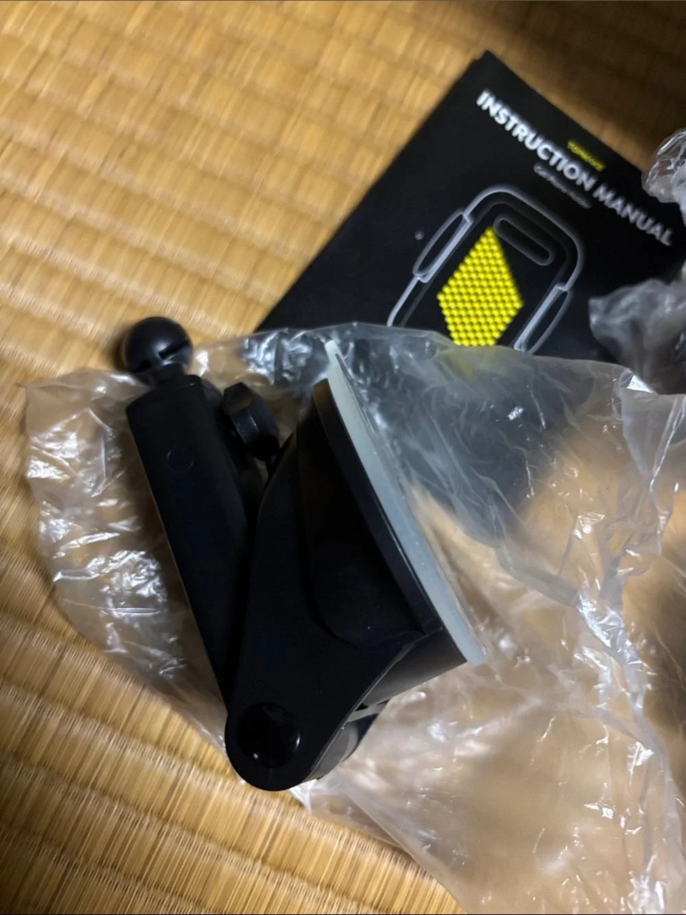 Black 3-in-1 Cell Phone Holder for Dashboard